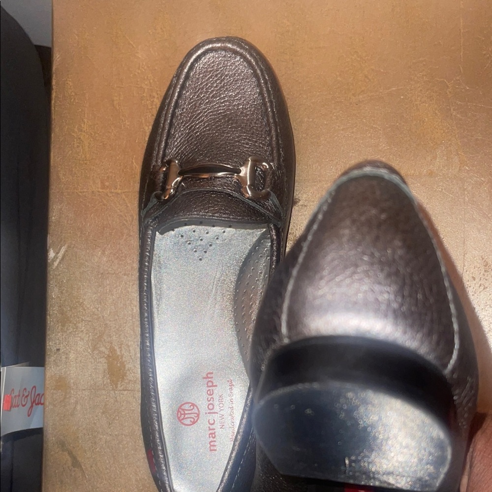 Marc Joseph Silver Textured Loafers - Picture 9 of 16